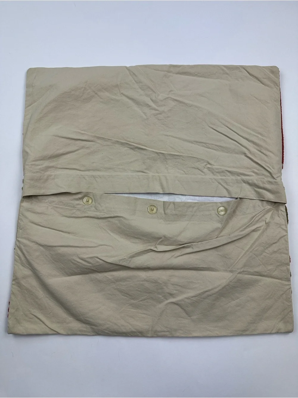 Pottery Barn Suzani Crewel Embroidered Pillow Cover Terracota Olive 26 x 26